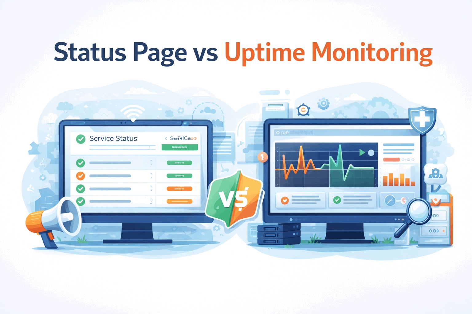 Status Page vs Uptime Monitoring: What’s the Difference and Why You Need Both